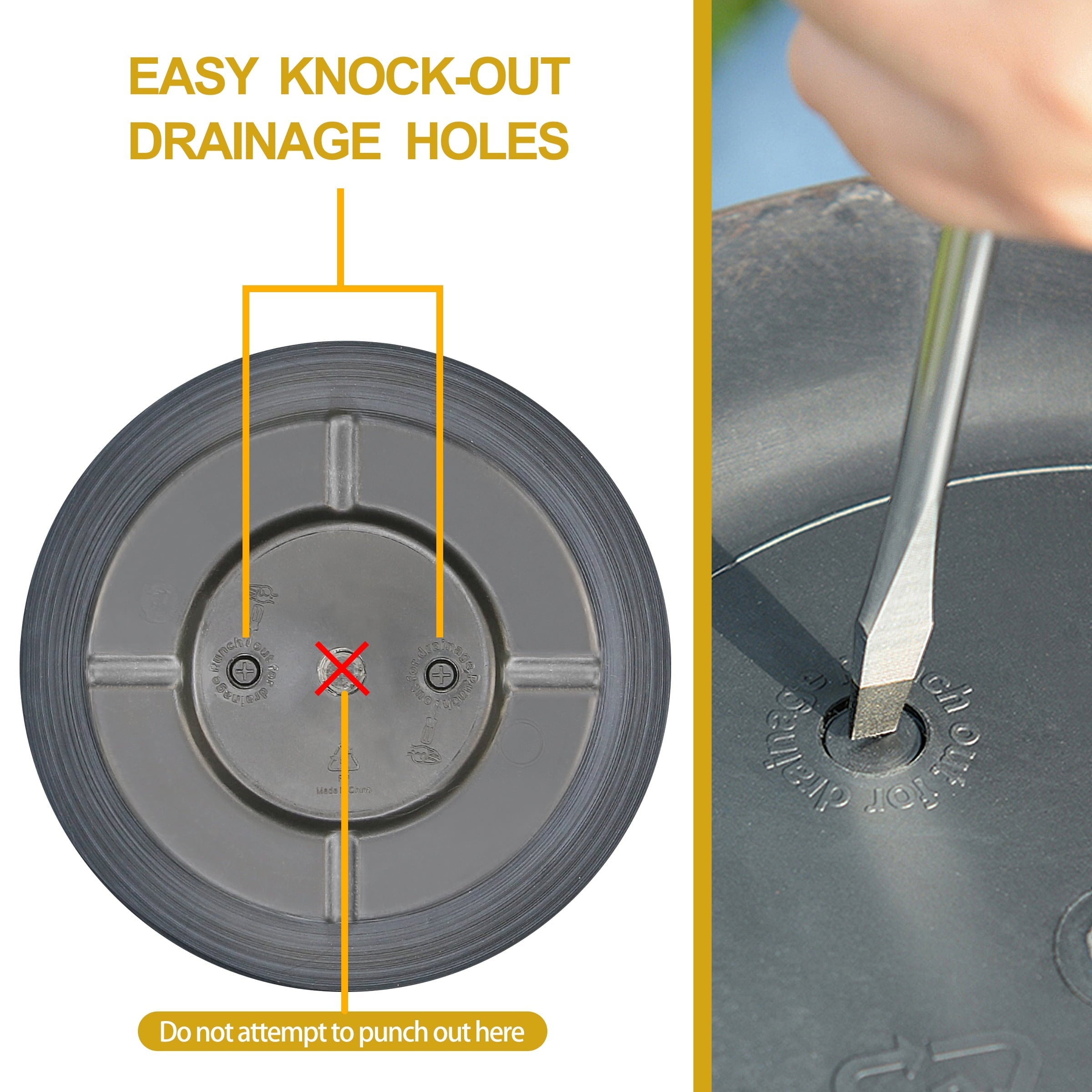 Better Homes & Gardens Whiskey Barrel Light Brown Resin Planter, 13in x 13in x 10in