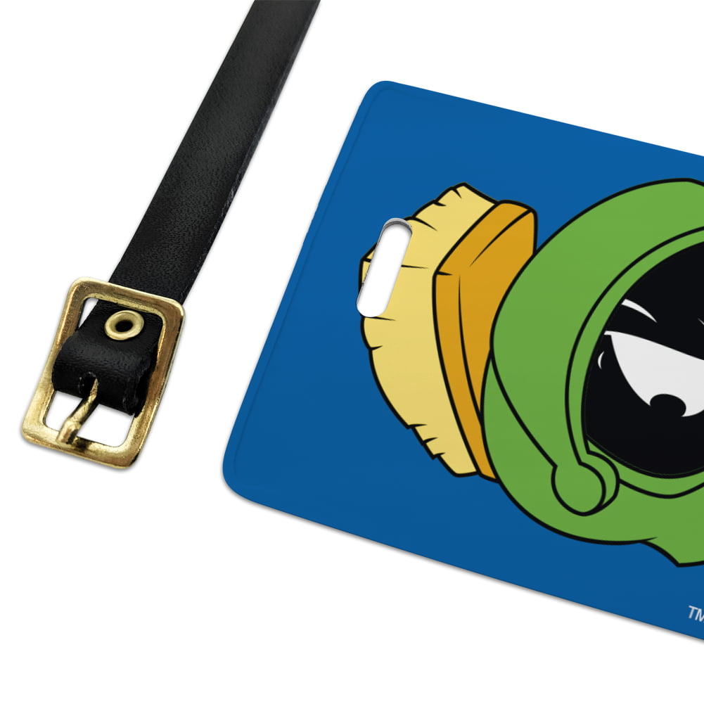 Looney Tunes Marvin The Martian Luggage ID Tags Suitcase Carry-On Cards - Set of 2