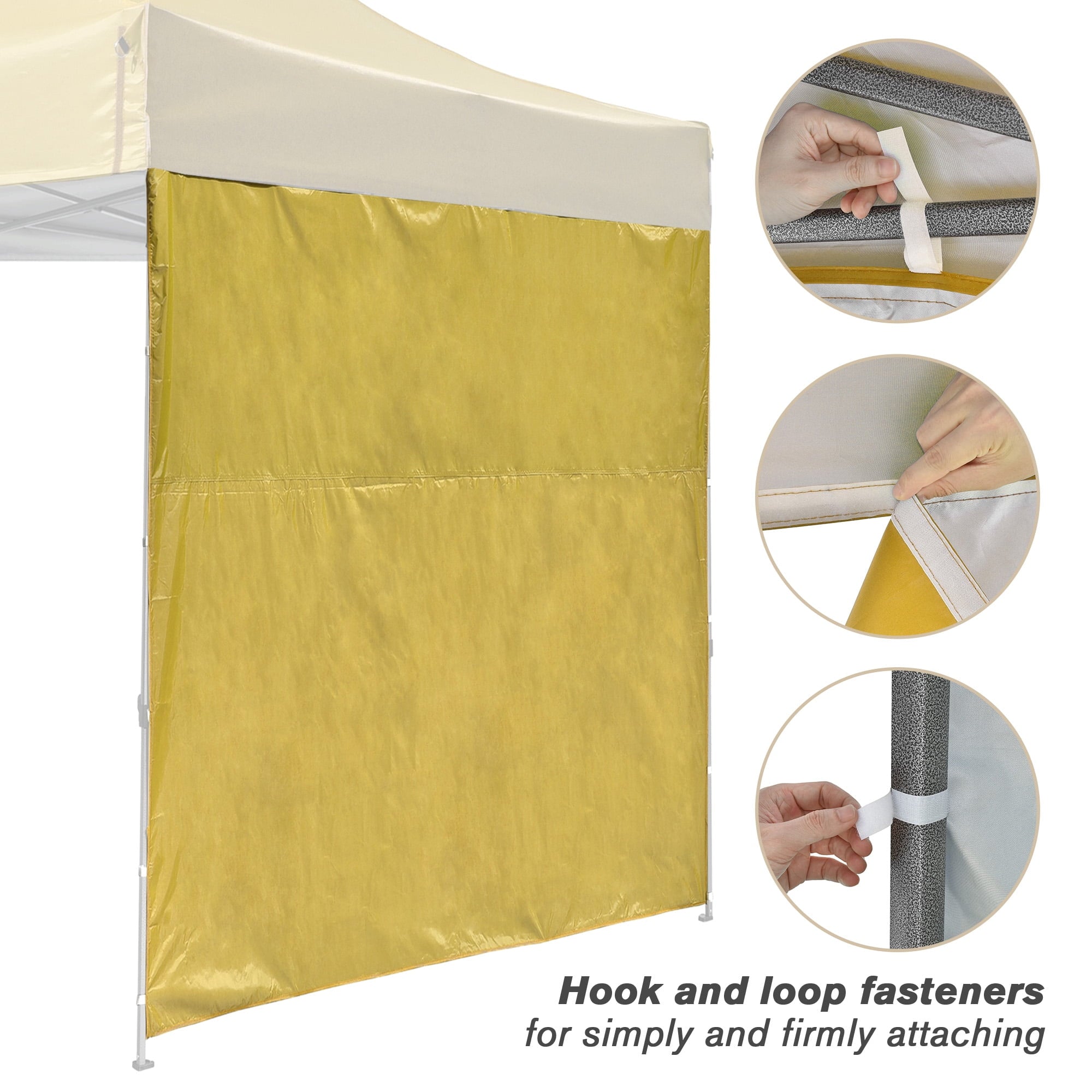 InstaHibit Universal Sidewall UV50+ Fit 10x10 Ft Pop up Canopy 1 Piece Party