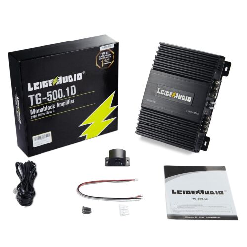 LEIGESAUDIO 500 Watts MonoBlock Amplifier, Class D, 1 Ohm Stable Subwoofer Am...