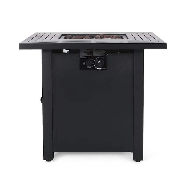 Haraldson Black Square Metal Fire Pit