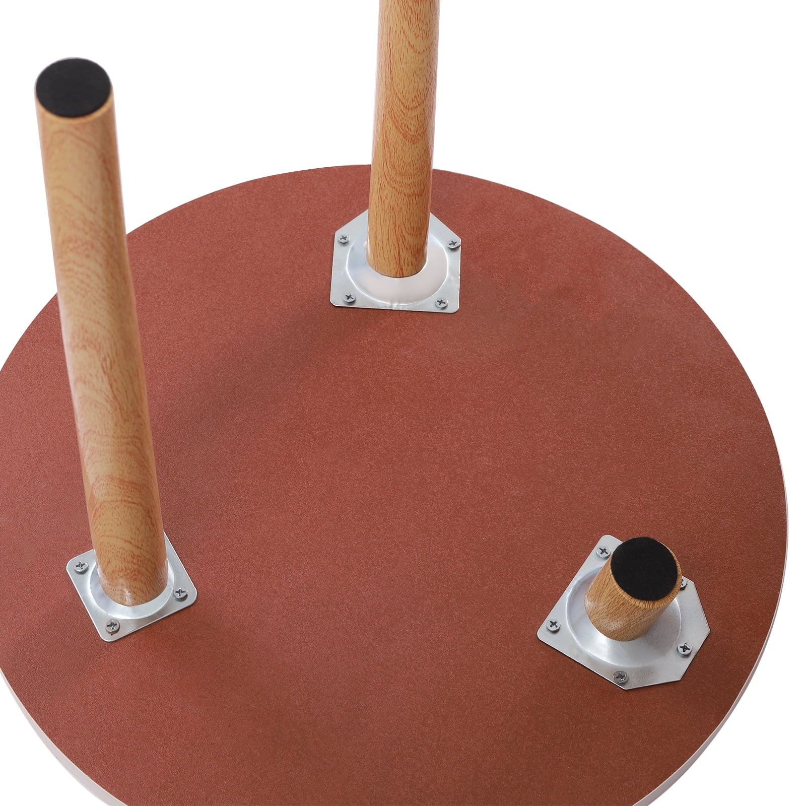 Loyalheartdy Sofa Table Nesting Table White MDF Coffee Table End Desk Non-slip Foot Pad