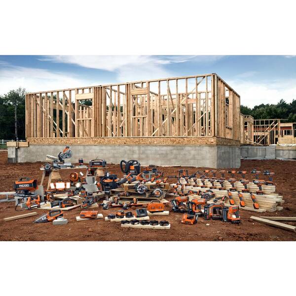 18V Cordless 8-Tool Combo Kit with (3) Batteries, Charger, and Bag with 18V Grease Gun