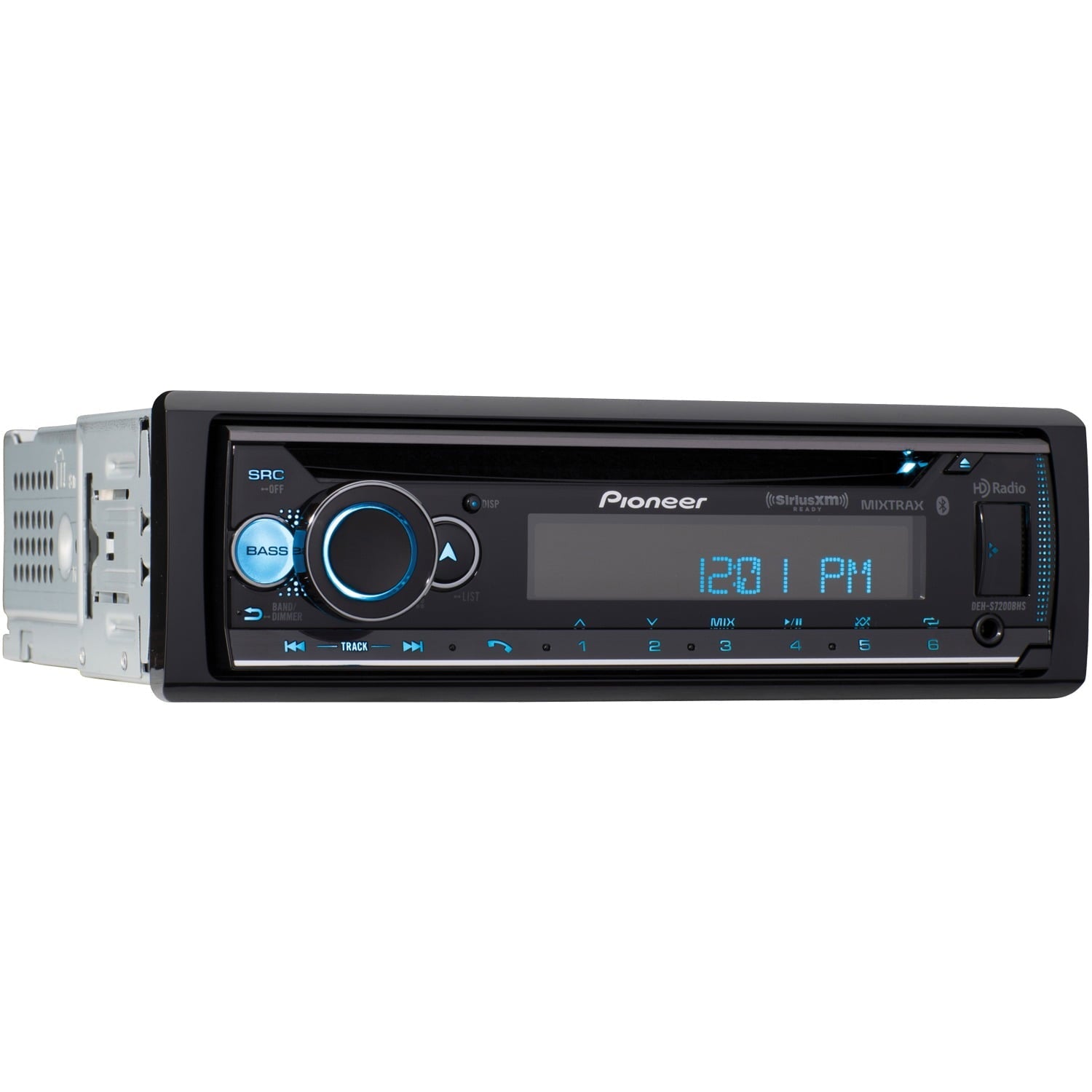 Pioneer DEH-S7200BHS Single-DIN In-Dash CD Receiver with Bluetooth, HD Radio, and SiriusXM Ready