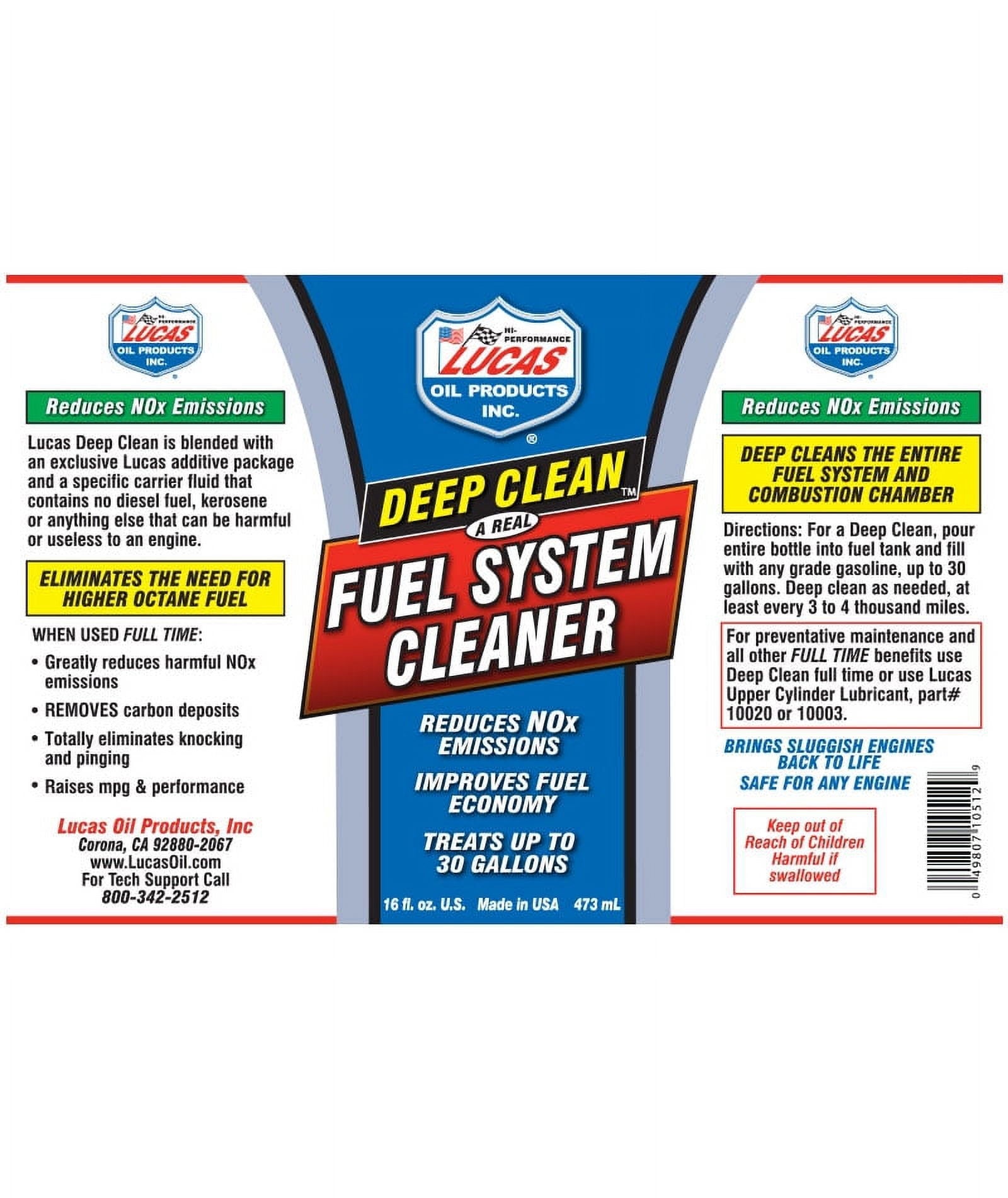 Lucas Oil 10669 Deep Clean Fuel System Cleaner