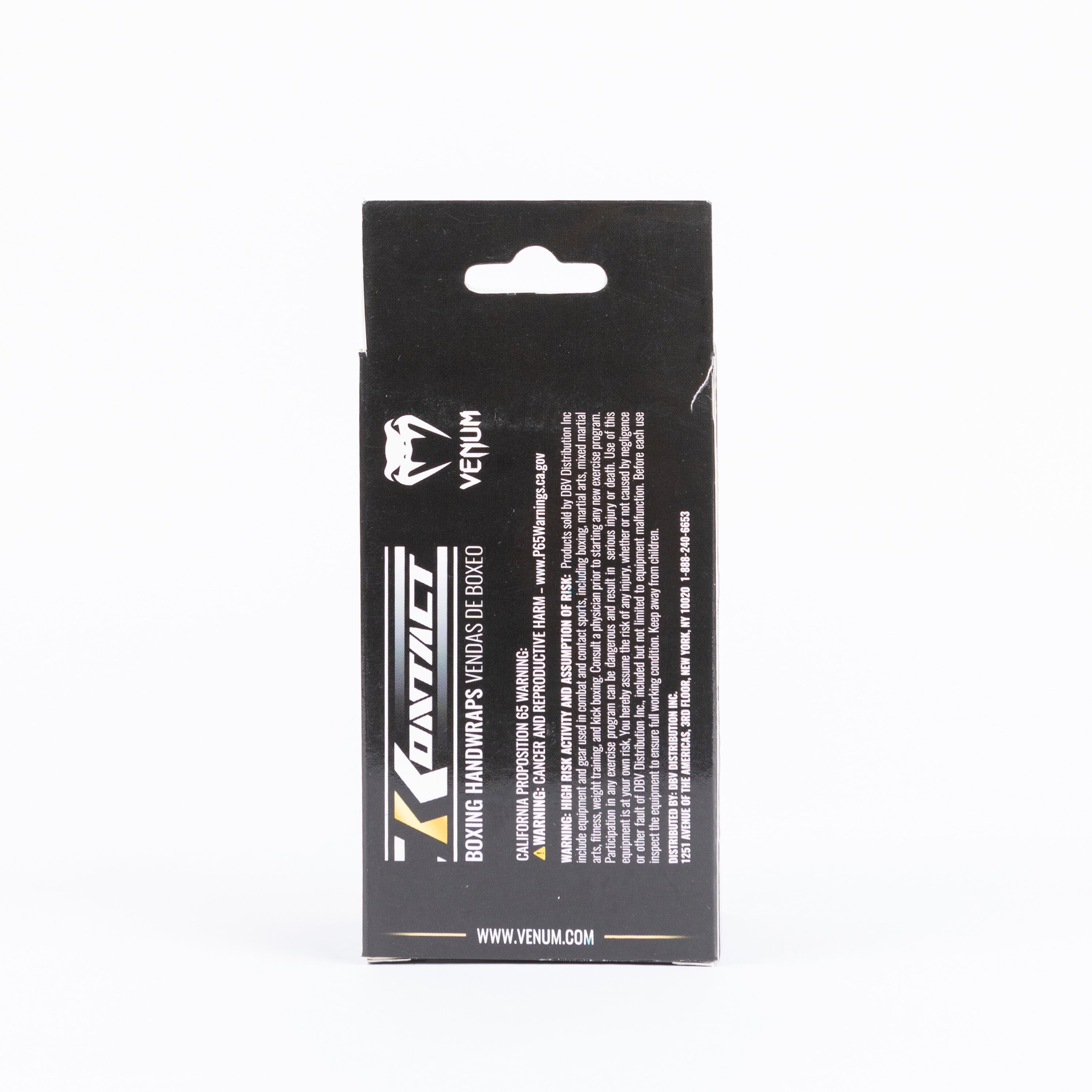 Venum Unisex Kontact Elastic Cotton Boxing Exercise Wrap - 180 inch - Black and White