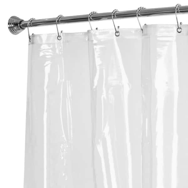 72 in. x 72 in. Premium Clear Super Heavyweight 10-Gauge Shower Curtain Liner