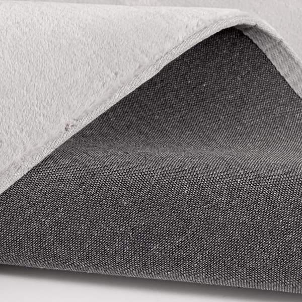 Bliss Grey 5 ft. x 7 ft. Solid Polyester Area Rug