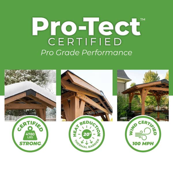 Granada 9 ft. x 10 ft. Light Brown Wooden Grill Gazebo with Outdoor Bar