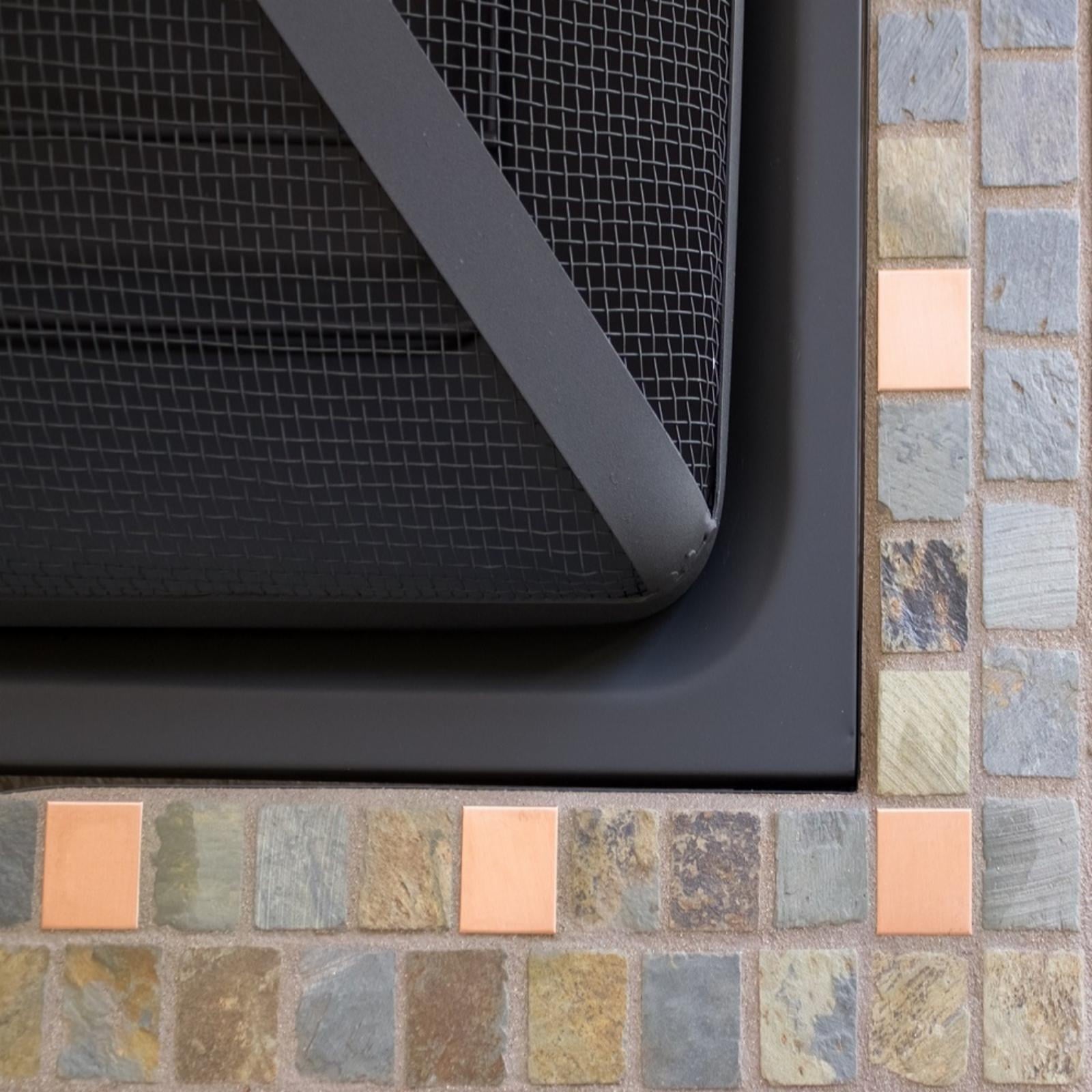 Hiland Tile 30 in. Fire Pit