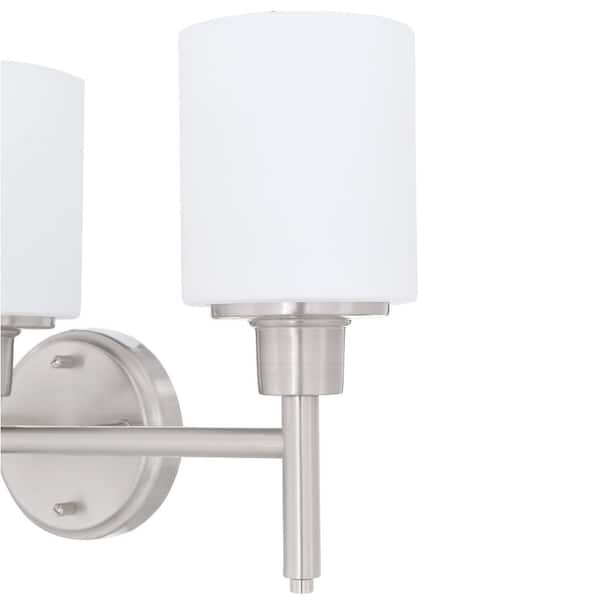Aubrey 3-Light Satin Nickel Vanity Light