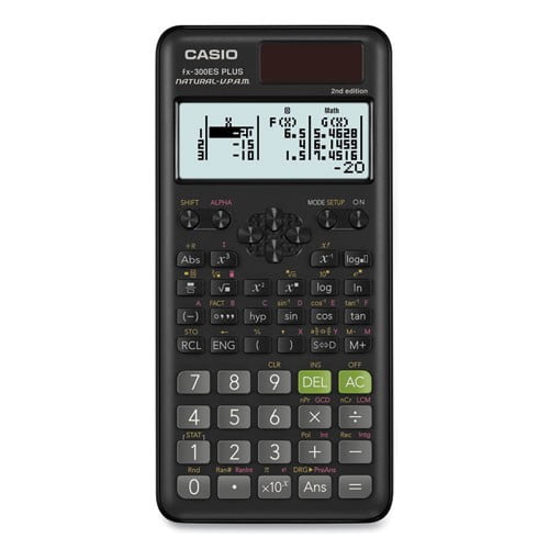 Casio FX-300ESPLUS2 Scientific Calculator Natural Textbook Display, Black
