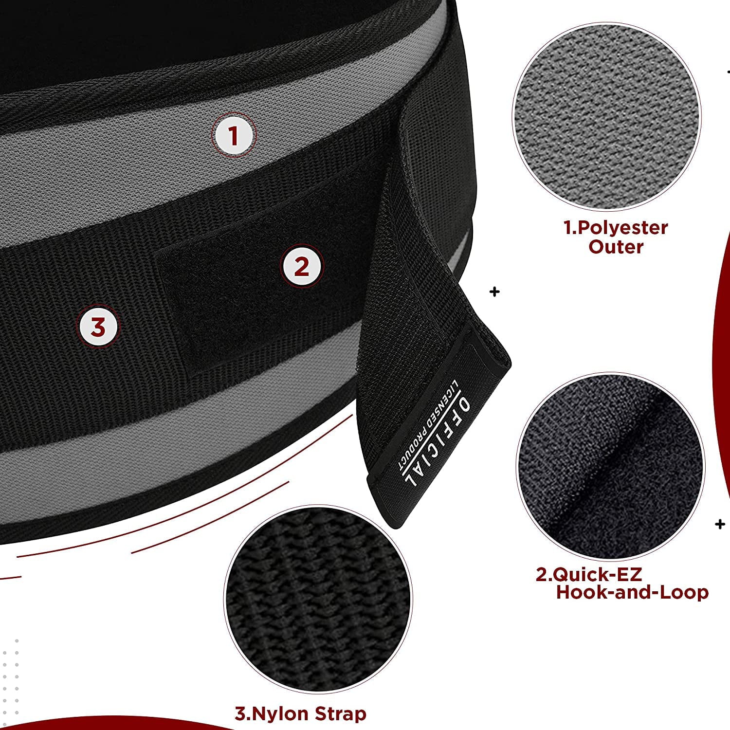 RDX Weight Lifting Belt, 6 Inch Curved Padded Back Lumbar Support, Functional Fitness Strength Training, Core Exercise Workout Bodybuilding Powerlifting Deadlifts Squats, Home Gym Equipment