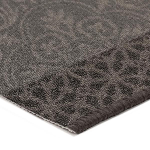 Derbent Grey 26 in. x Your Choice Length Roll Stair Runner