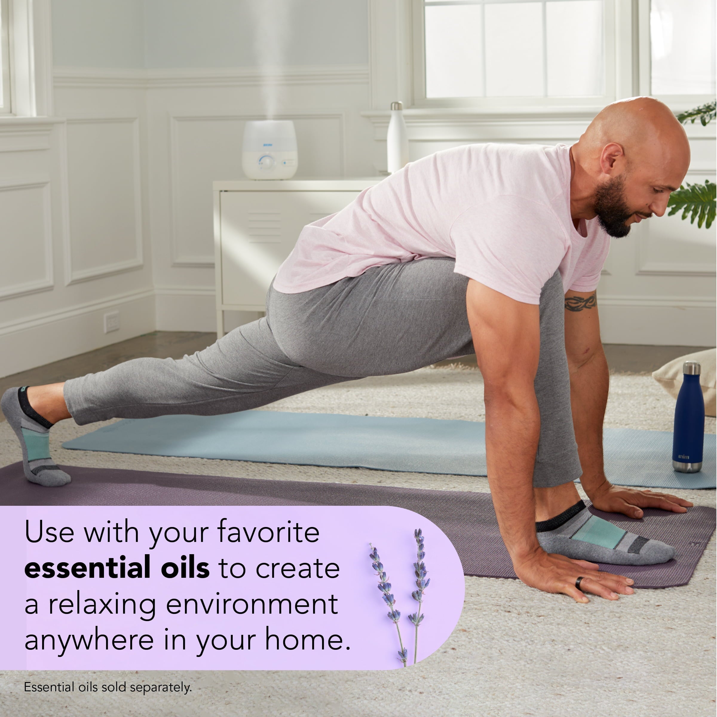 Vicks 0.6 Gallon Natural Care Cool Mist Ultrasonic Humidifier, 200 sq ft, White, VUL530