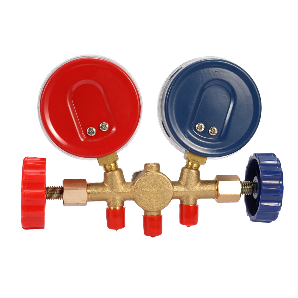 Refrigerant Manifold Gauge Set Air Conditioning Tools With Hose And Hook For R12 R22 R404A R134A