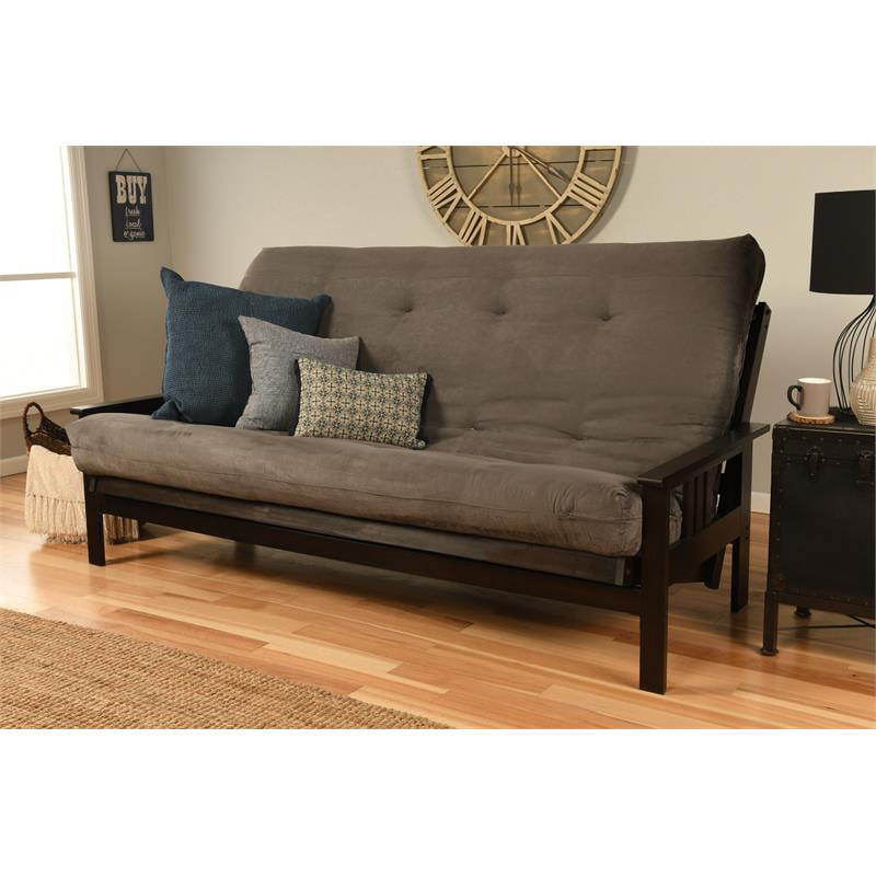 Monterey Frame Queen-Espresso Finish-Suede Gray Mattress Kodiak Furniture