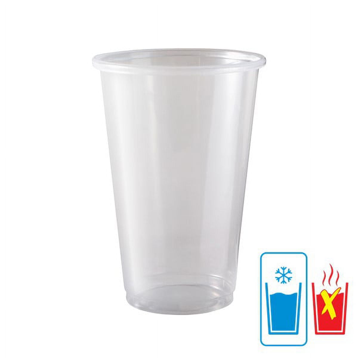 Great Value Everyday Disposable Plastic Cups, Clear, 16 oz, 100 count