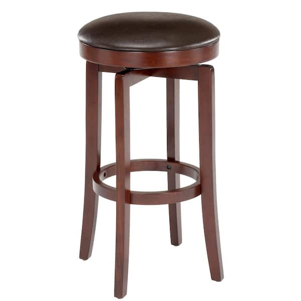 Malone 31 in. Cherry Backless Bar Stool