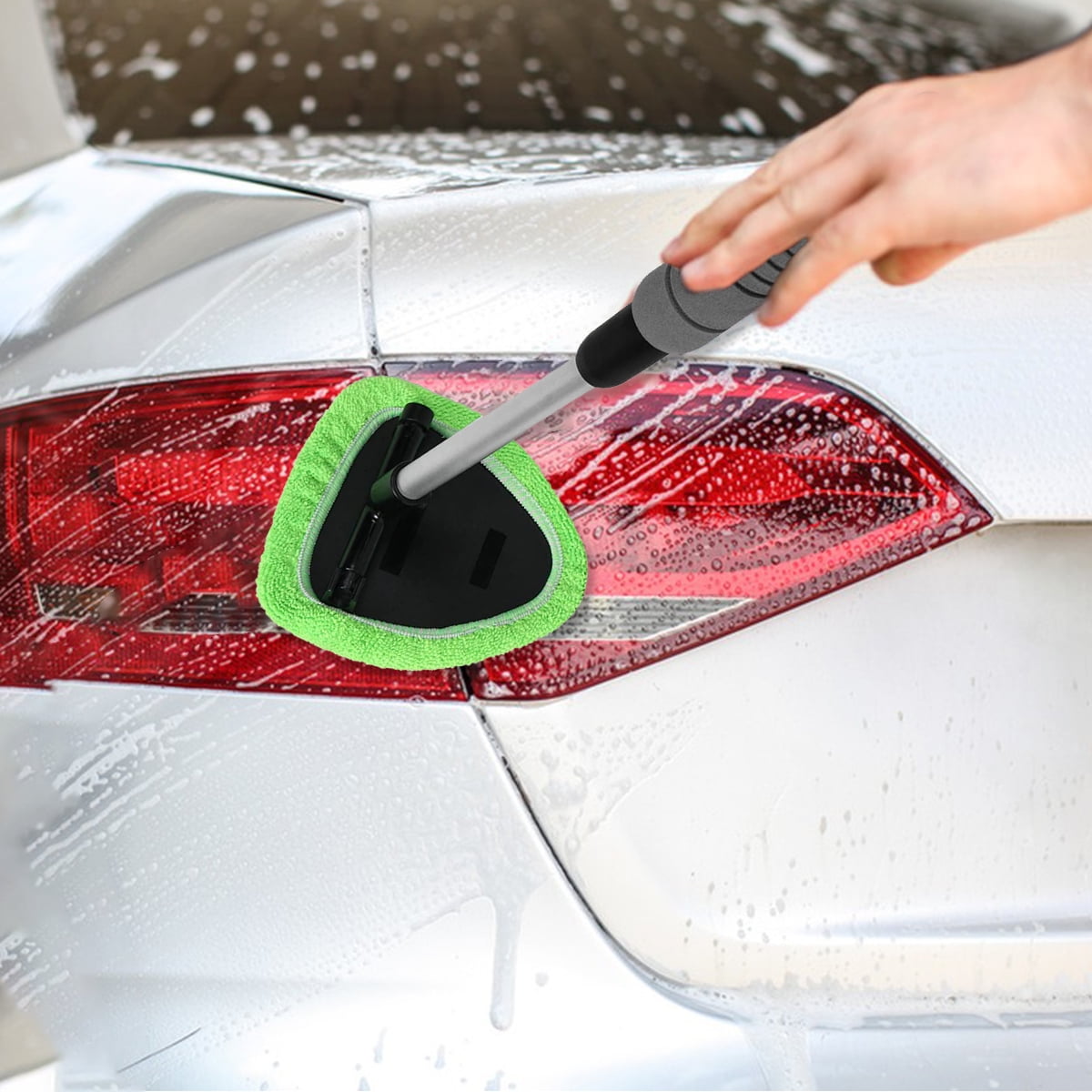 Car Windshield Cleaner Windshield Cleaner Tool Microfiber Windshield Wiper Fluid Tool with Extendable Handle