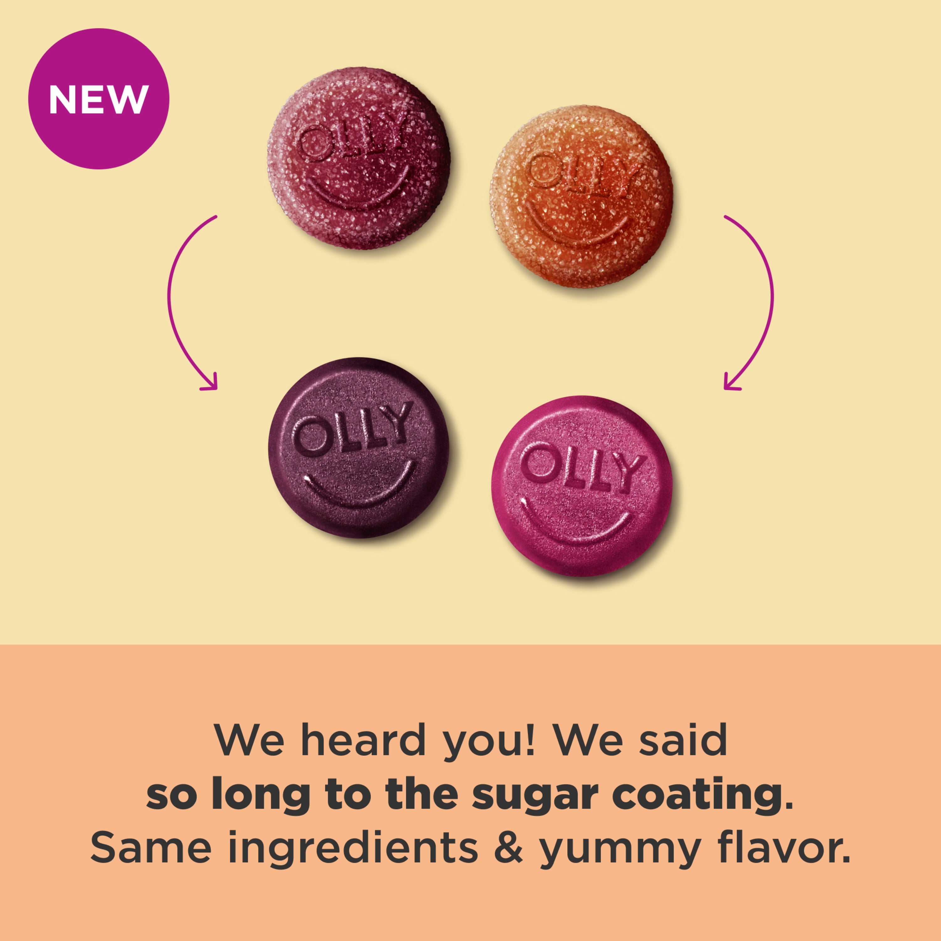 OLLY Kids Multivitamin + Probiotic Gummy, Vitamin A, C, D, E, B, Zinc, Berry, 100 Ct