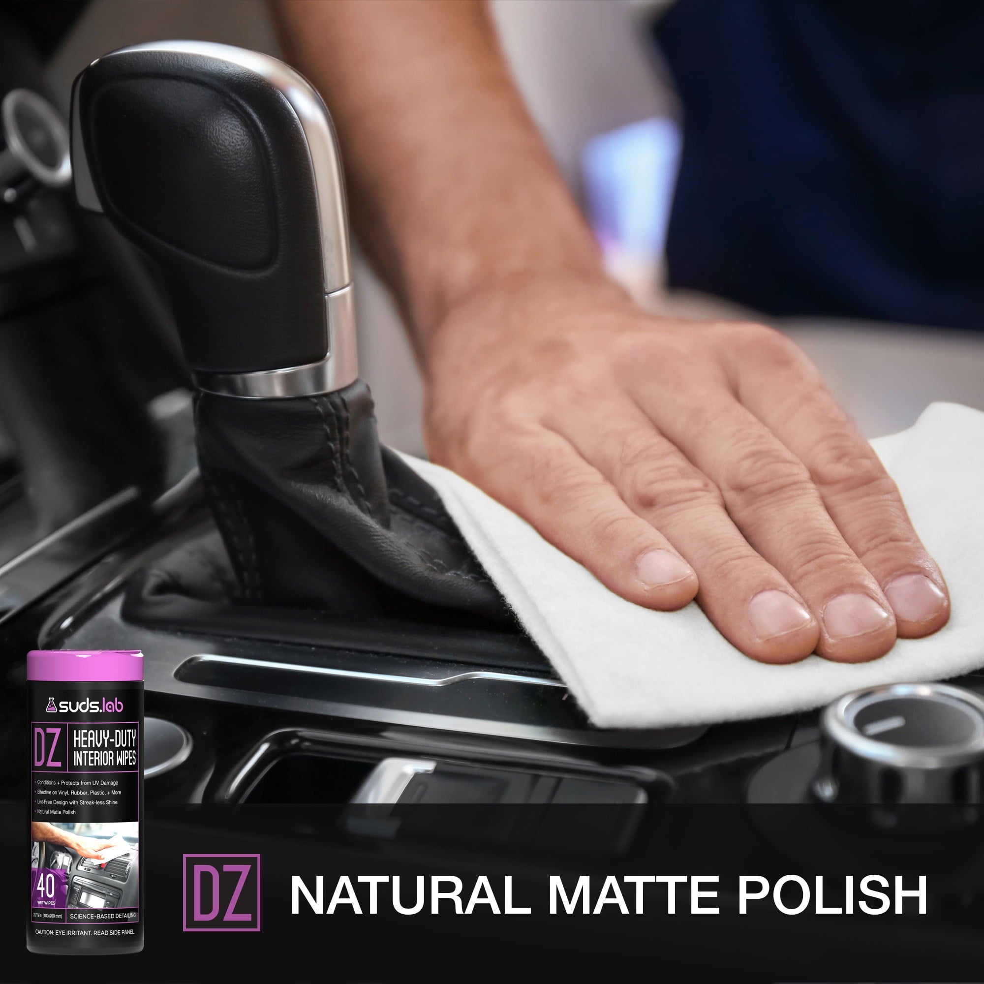 Suds Lab DZ All-Purpose Vehicle Wipes (40 Count)