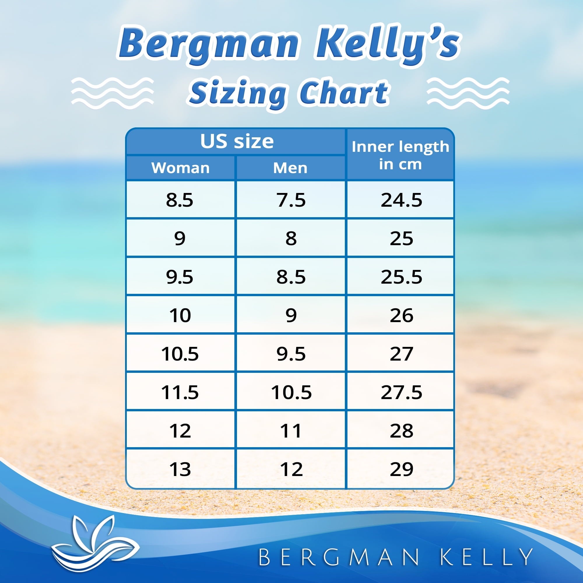 Bergman Kelly Mens and Womens Durable Water Shoes (M 7.5-12; W 8.5-13), Aqua Socks, Barefoot Skin Shoes for Water Sports Mud Racing Beach Surf Pool US Casual Shoes