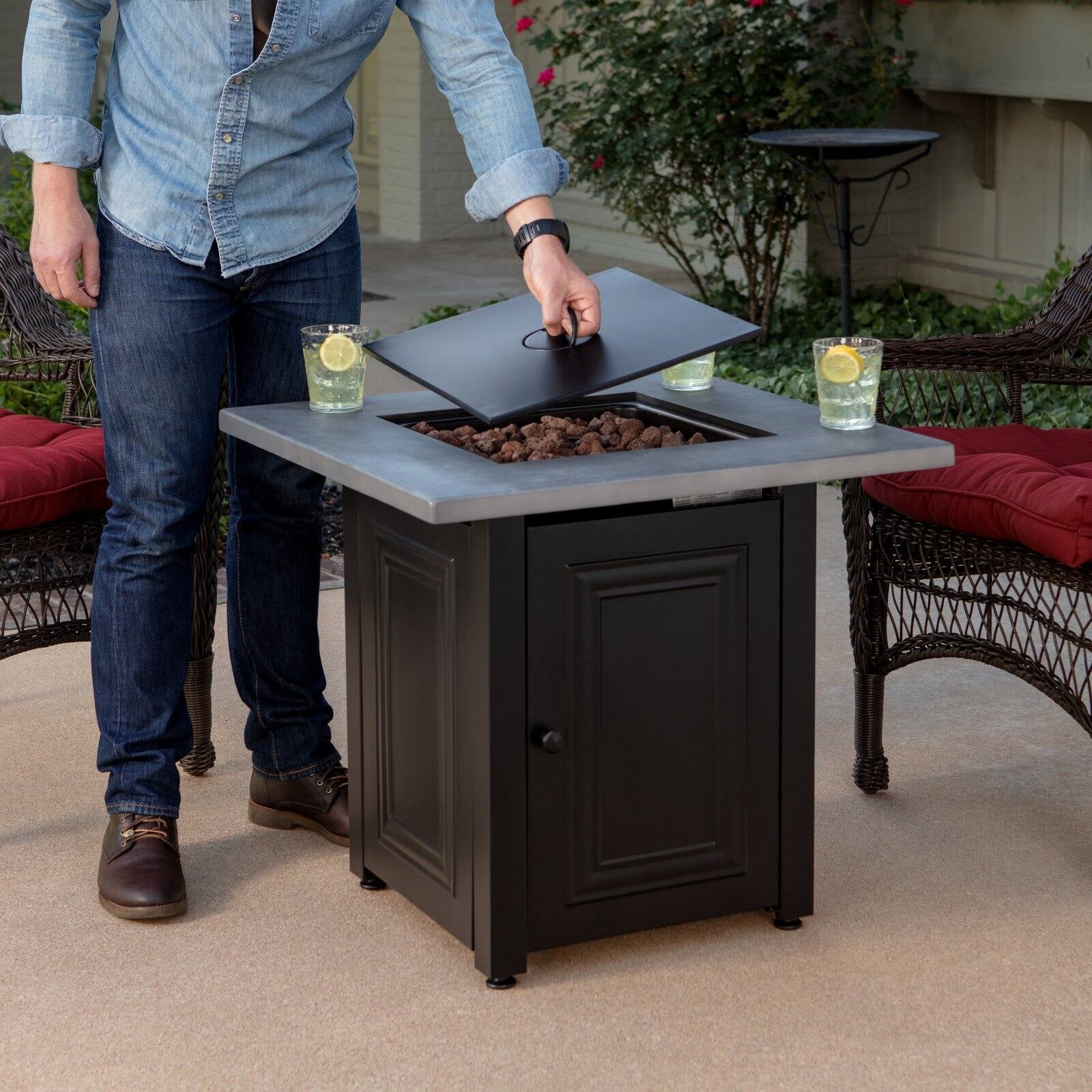 Fire Island Wakefield 28 in. LP Gas Fire Pit