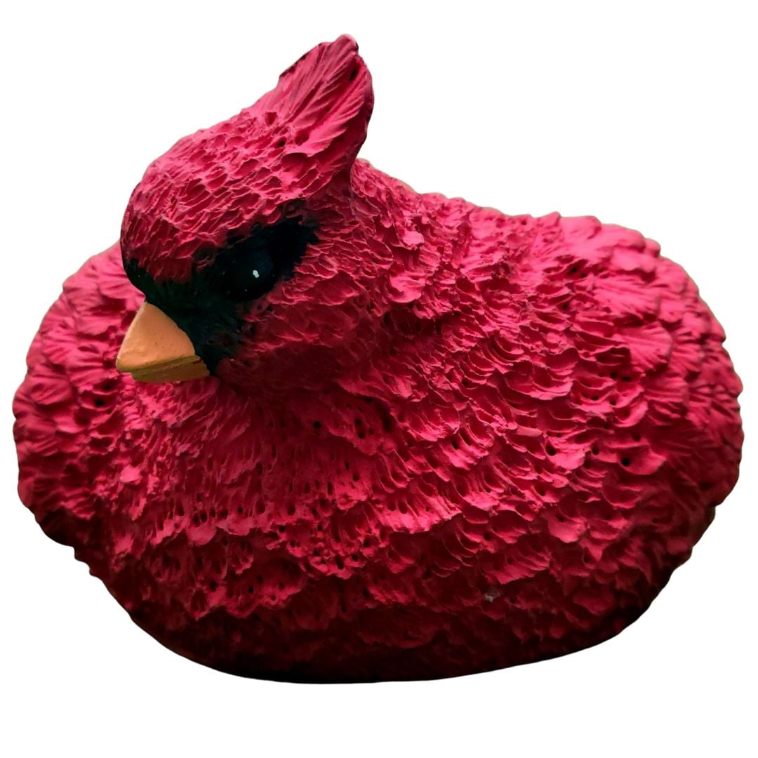 Red Cardinal Hand Painted Planter Garden Decor Art Planter Red Bird Flower Pot