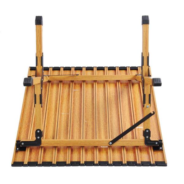 Portable Aluminum Picnic Table with Folding Solid X-Shaped Frame