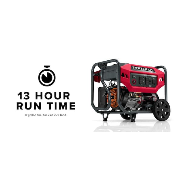 PM9400E 7500 Running Watt Electric Start Gasoline Powered Portable Generator, 49 ST/CSA