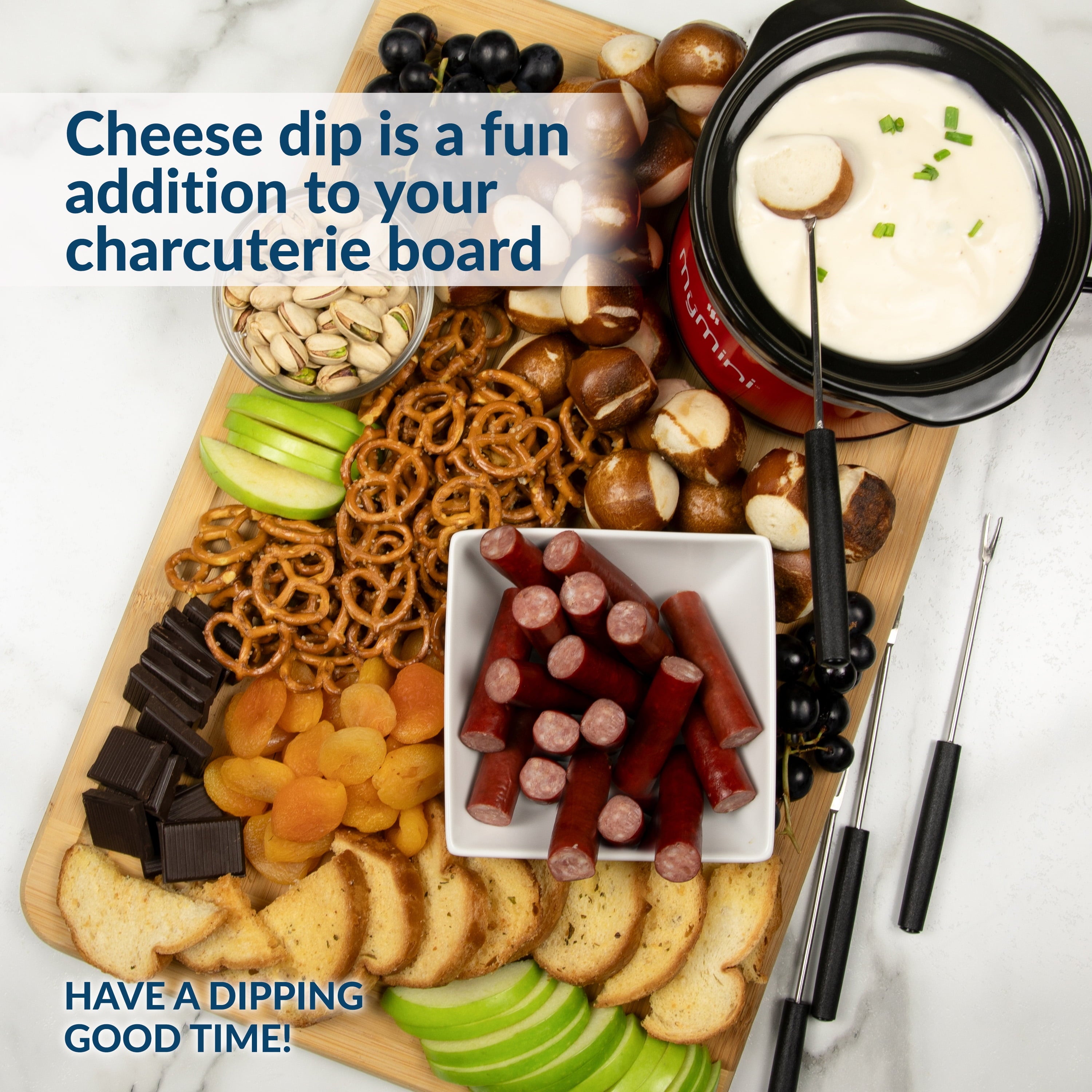 MyMini Dipping Pot Food Warmer, Red (5.9