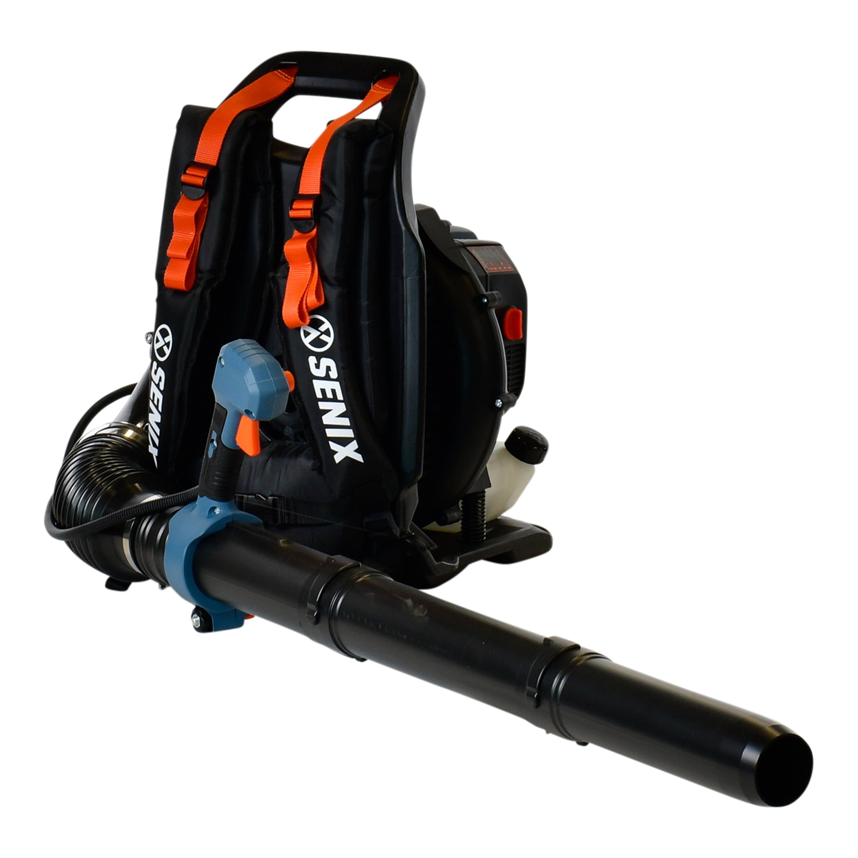 SENIX 49 Cc 4-Cycle Gas Powered Backpack Leaf Blower, up To 600 cfm and 200 mph, BLB4QL-M