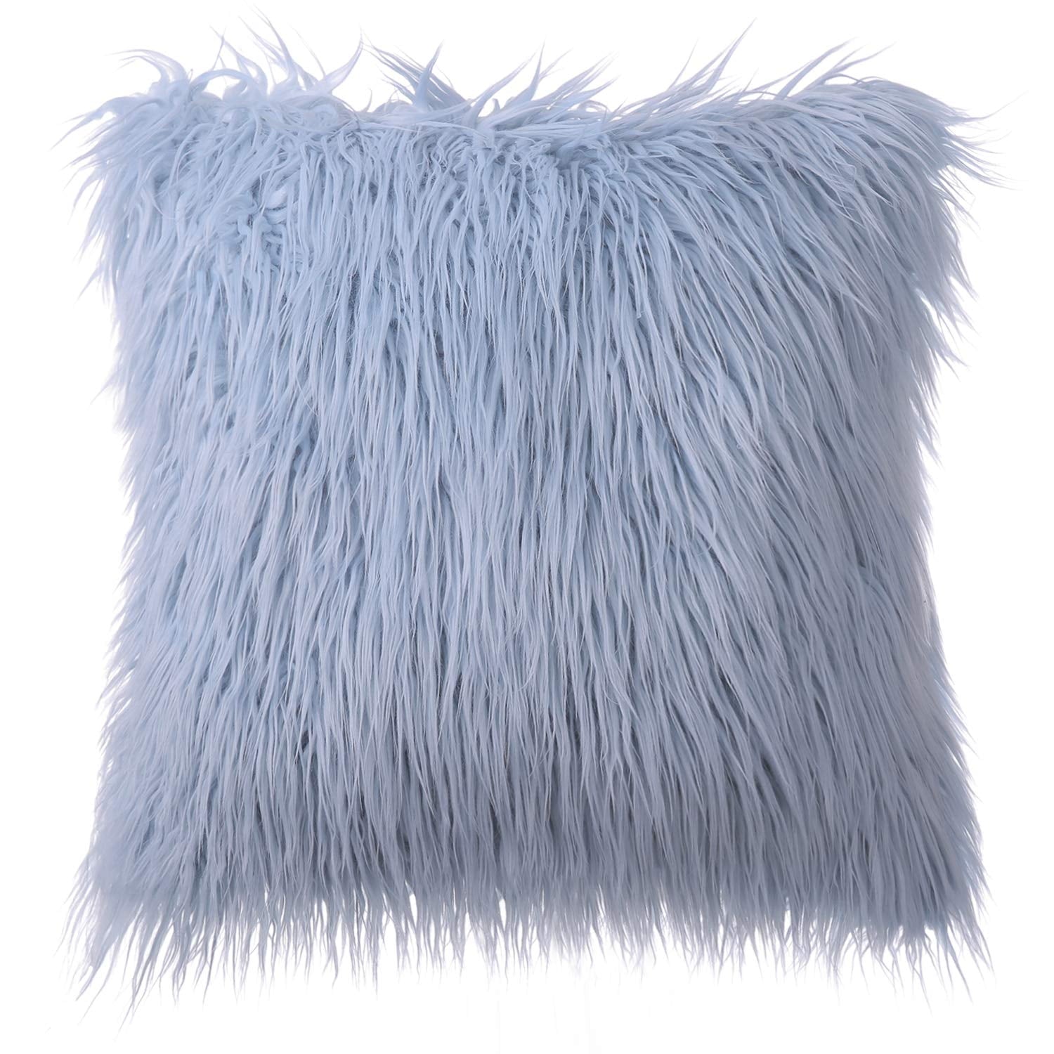 Phantoscope Merino Style Faux Fur Series Decorative Throw Pillow, 18