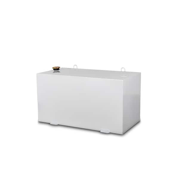 Rectangular Steel Liquid Transfer Tank in White
