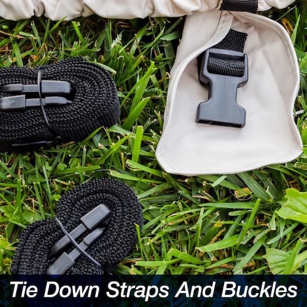 Sportsman 300 Denier 17 ft. to 20 ft. (Beam Width Up to 110 in.) Gray Pontoon Boat Cover Size PT-2