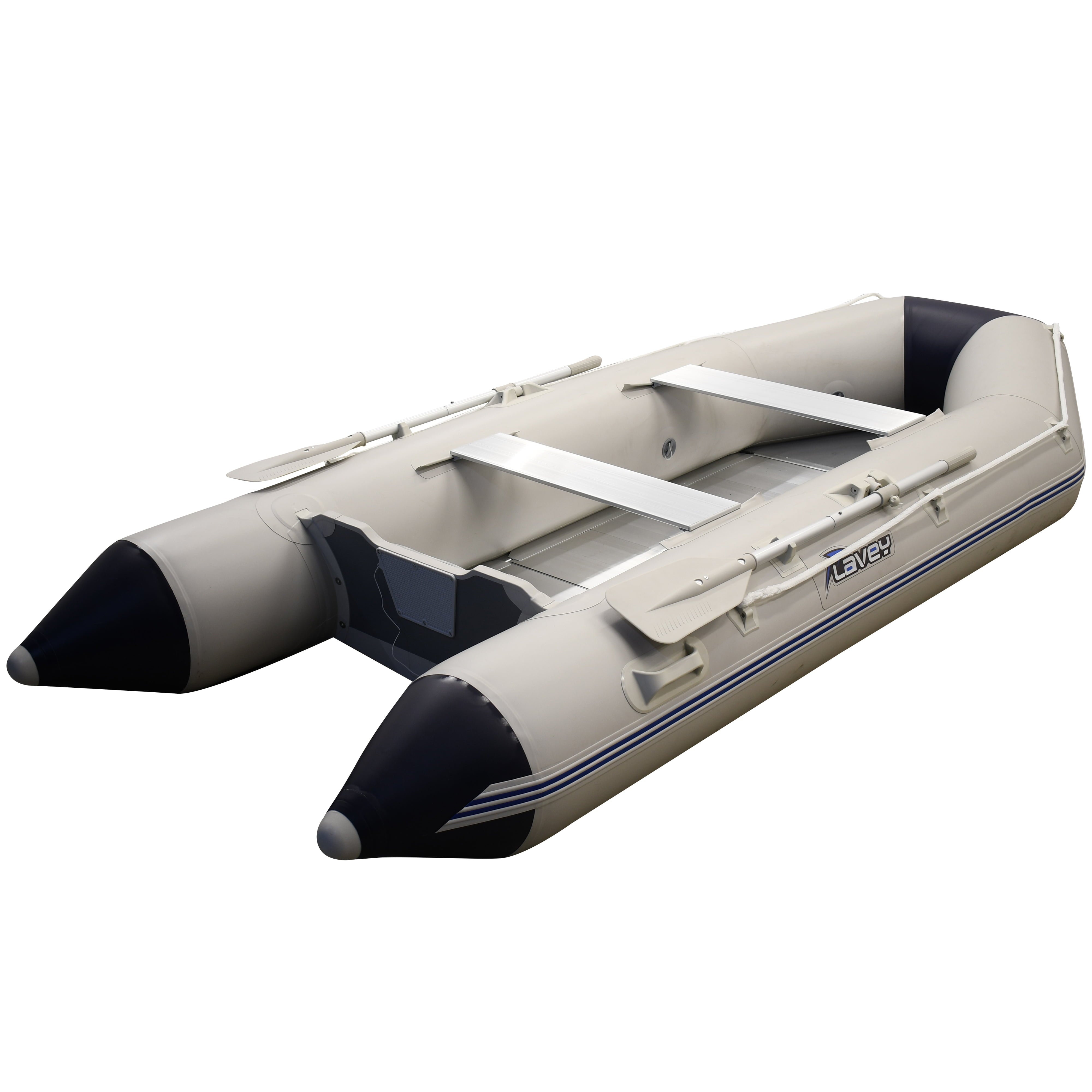 2020 Massimo Inflatable Aluminum Heavy Duty Dinghy Tender Boat Wood Transom (330cm (10.8ft))