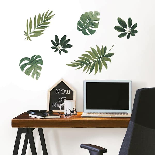 Green Havana Leaves Wall Decal
