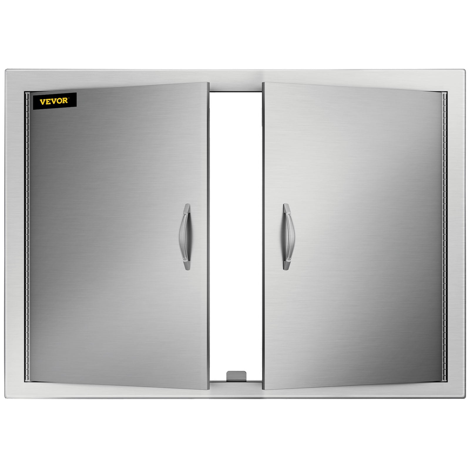 BBQ Access Door 28W X 19H inch, Double BBQ Door Stainless Steel, Outdoor Kitchen Doors for BBQ Island, Grill Station, Outside Cabinet
