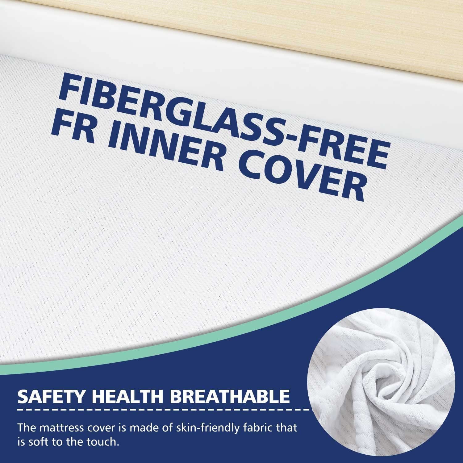 Twin Mattress - Memory Foam Mattress 5-Layer Comfort Supportive Medium-Firm Mattress in a Box with Breathable Cover, Made in USA, CertiPUR-US Certified for Single Bed Guest Room