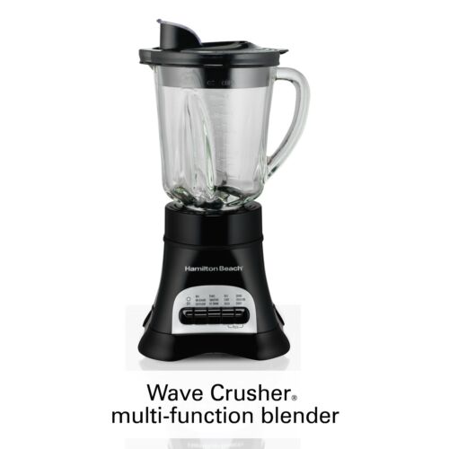 (USA) Wave Crusher Multi-Function Blender, 40 oz, Glass Jar, Black