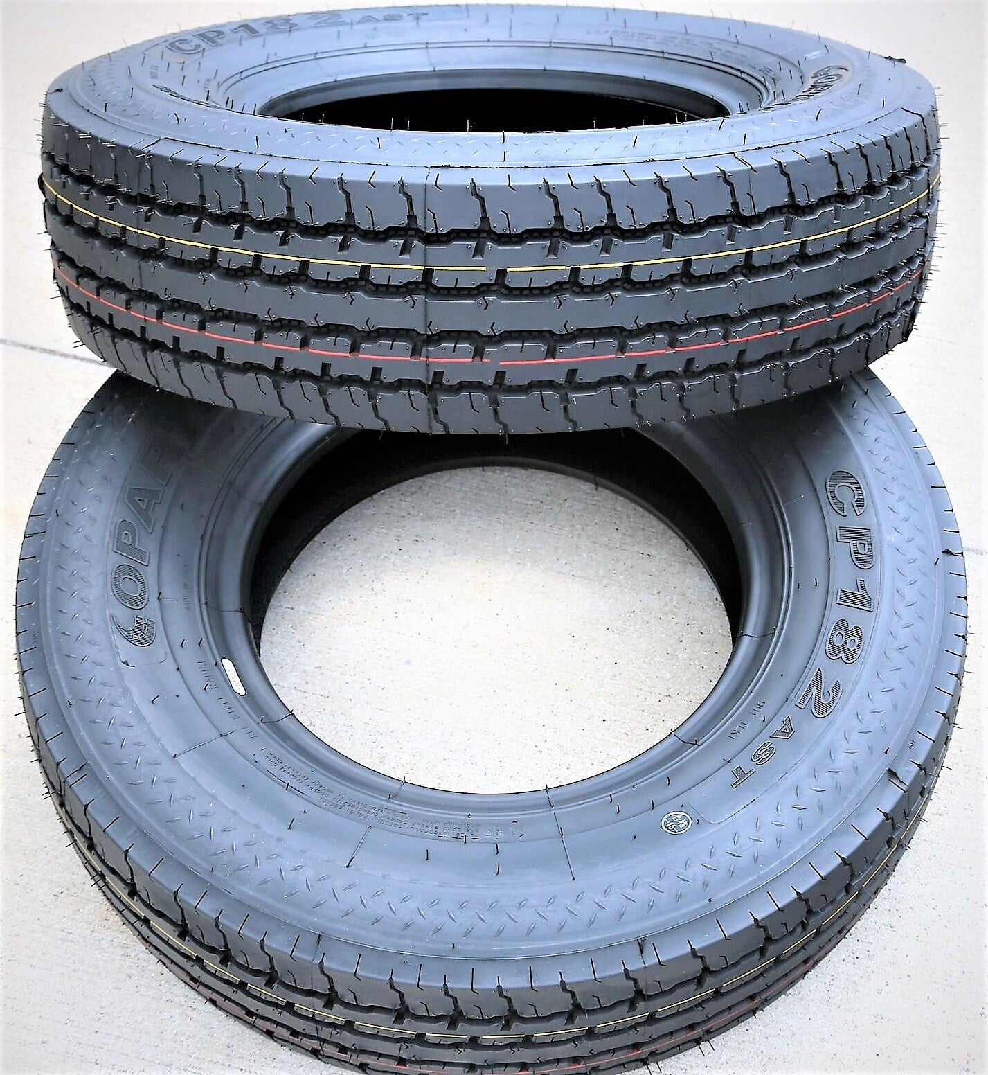 Copartner CP182 All Steel ST 225/75R15 Load F 12 Ply Trailer Tire