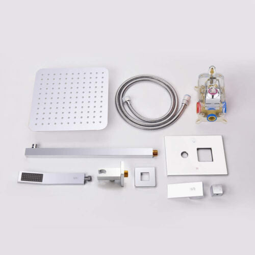 Shower Faucet Set, Rainfall Shower System with High Pressure Handheld Sho