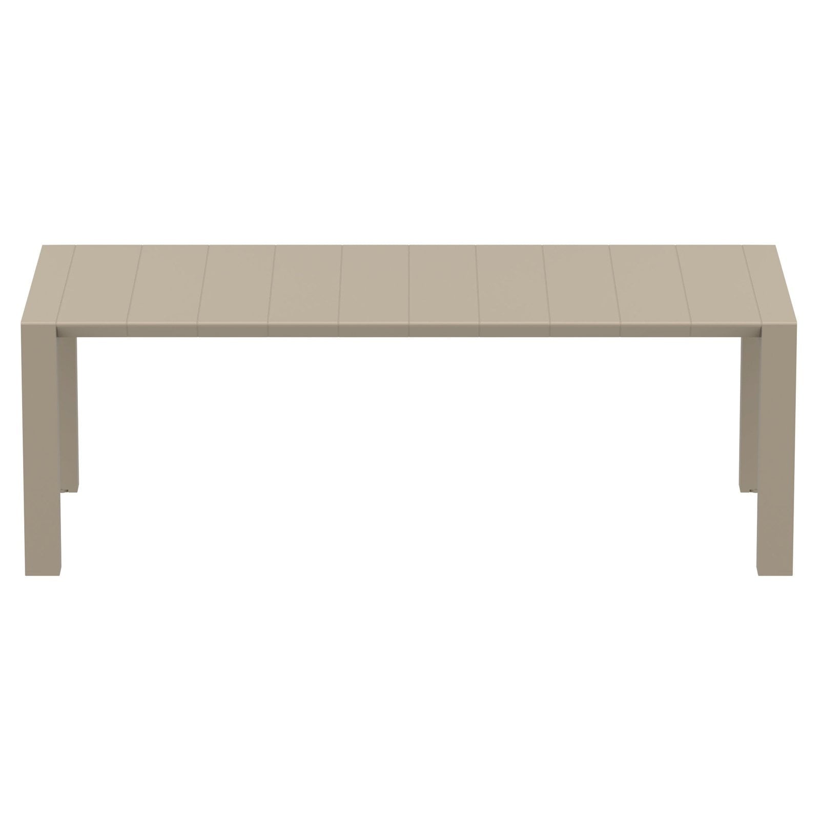 Compamia Vegas 70-86 in. Extendable Polypropylene Patio Dining Table