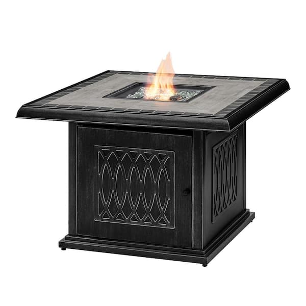 St. Charles Steel and Aluminum Outdoor Fire Pit Table