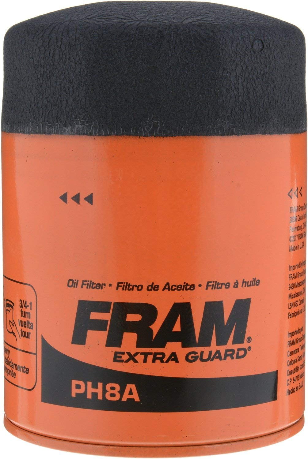 FRAM Extra Guard Oil Filter, PH8A Fits select: 1975-1996,2004 FORD F150