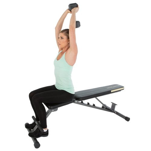 Fitness Reality Super Max 1000 Heavy-Duty Weight Bench, 12 Adjustable Backrest Positions, 800 lb Weight Capacity