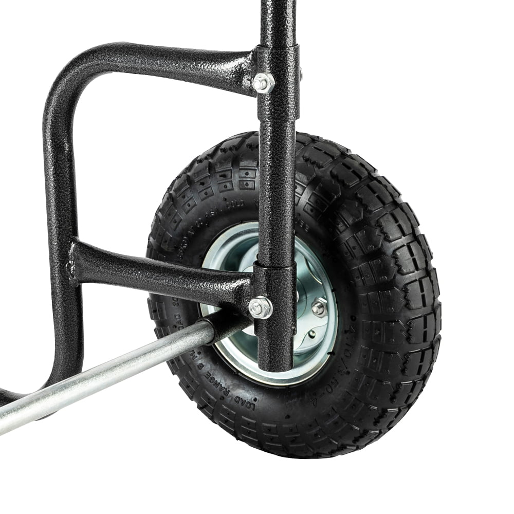 UBesGoo Firewood Log Cart & Carriers & Holders Wood Rack Dolly Fireplace Wood Mover, Black