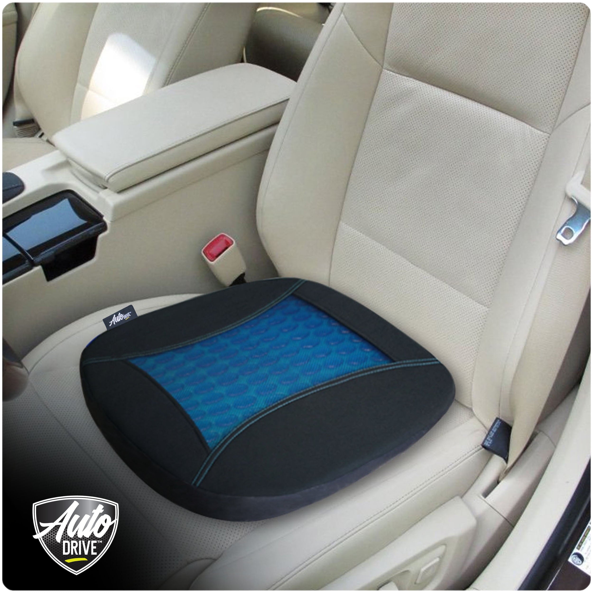 Auto Drive 40277WDI Gel and Memory Foam Posterior Cushion, Black, 1.68 lbs