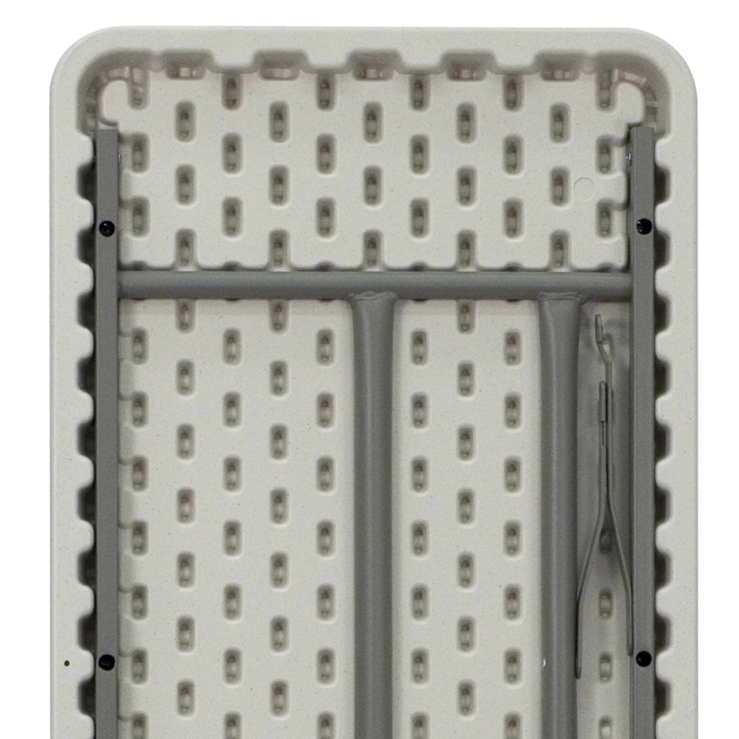 Flash Furniture 6-Foot Granite White Plastic Folding Training Table